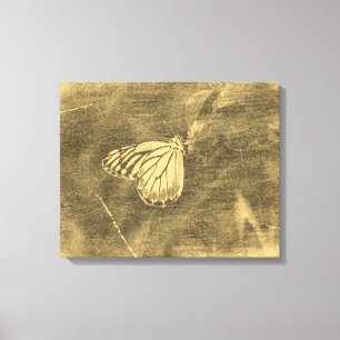 Lienzo Mariposa de época en la flor #2 Vela envuelta