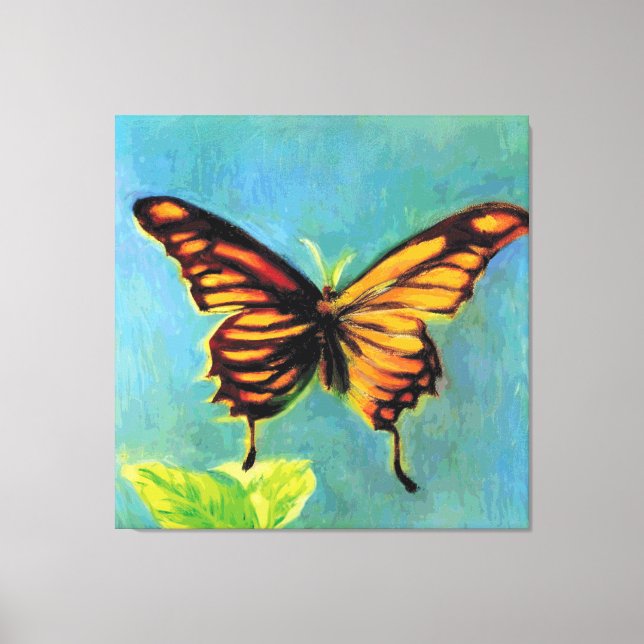 Lienzo Mariposa de verano de primavera - (Anverso)