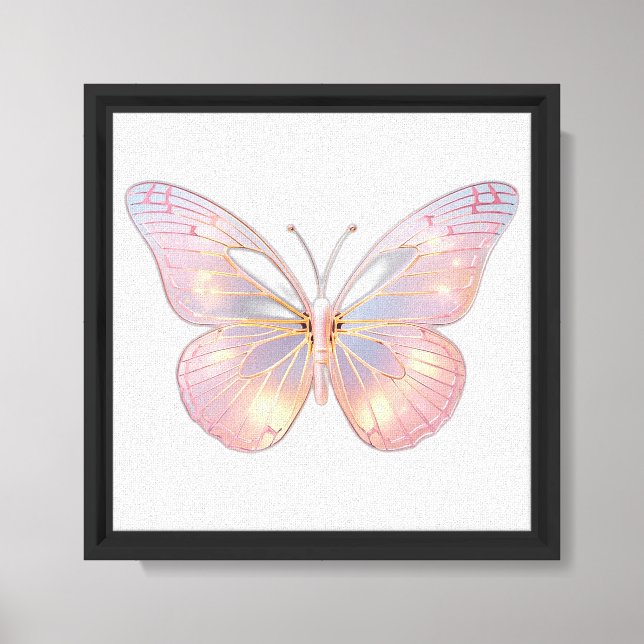 Lienzo Mariposa elegante moderna (Anverso)