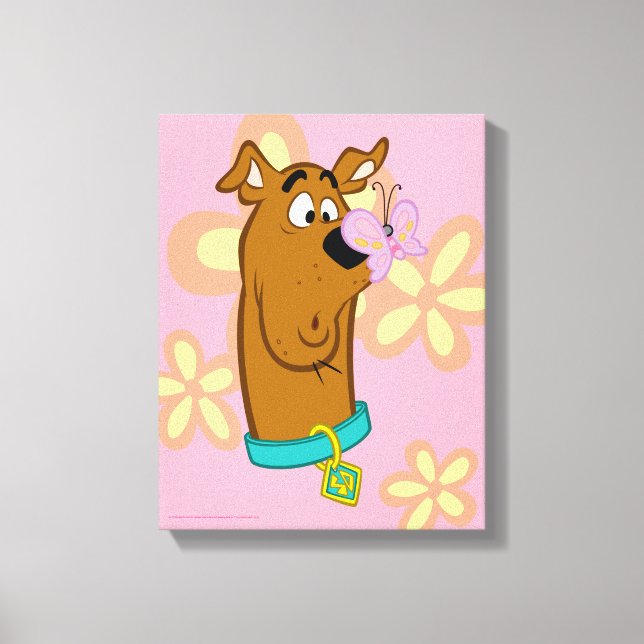 Lienzo Mariposa en la nariz de Scooby-Doo (Anverso)