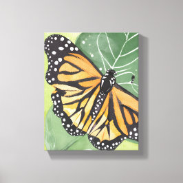 Lienzo Mariposa Monarca | Acuarela Hermosa