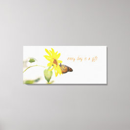 Lienzo Mariposa monarca sobre la naturaleza positiva del