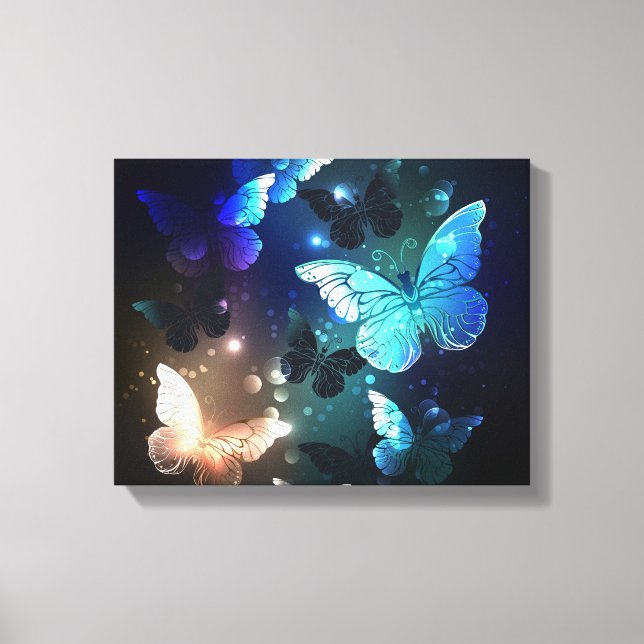 Lienzo Mariposa nocturna fluida (Anverso)
