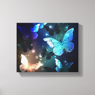 Lienzo Mariposa nocturna fluida