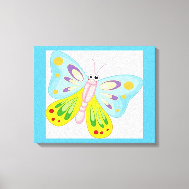 LIENZO MARIPOSA PERSONALIZADO COLORIDA (Anverso)