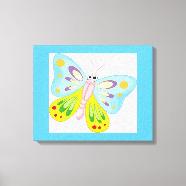 LIENZO MARIPOSA PERSONALIZADO COLORIDA (Anverso)