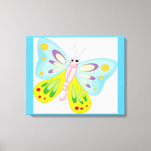 LIENZO MARIPOSA PERSONALIZADO COLORIDA