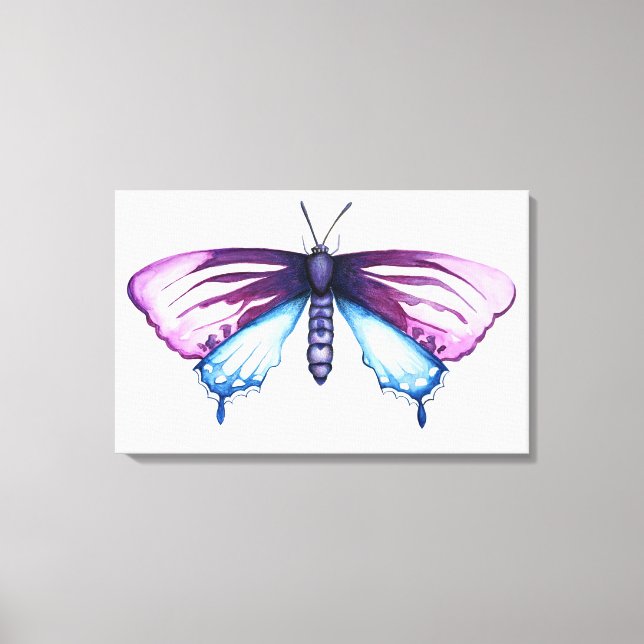 Lienzo Mariposa pipevina de California (Anverso)