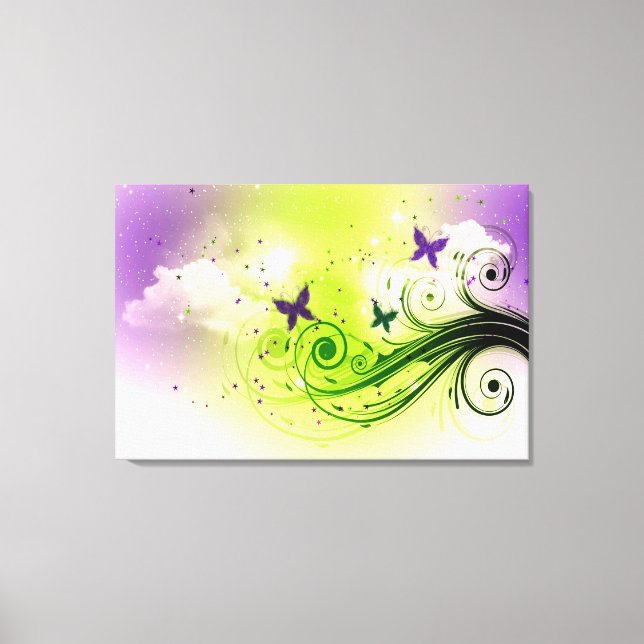 Lienzo Mariposas (Anverso)