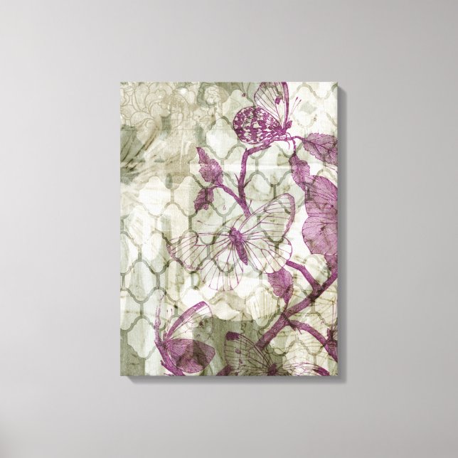 Lienzo Mariposas árabes IV (Anverso)