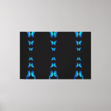 Mariposas Azules Lindas Color Negro Medianoche