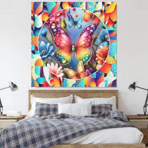 Lienzo Mariposas de verano