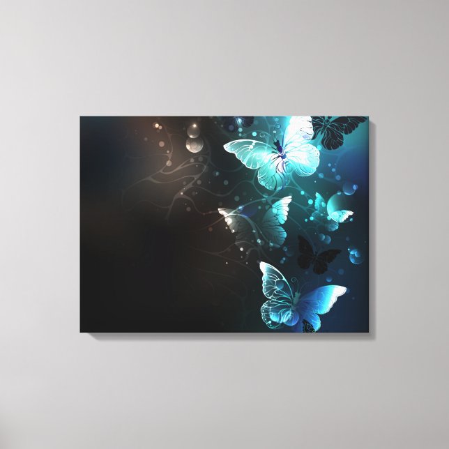 Lienzo Mariposas nocturnas (Anverso)