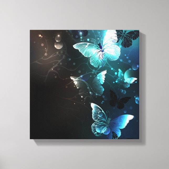 Lienzo Mariposas nocturnas (Anverso)