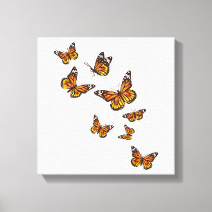 Lienzo Mariposas voladoras - Amante de las mariposas jard