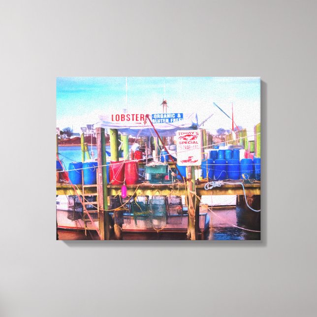 Lienzo Mariscos más frescos (Anverso)