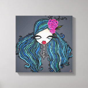 Lienzo "Marítimo" envolvió la lona, 12" X12 "
