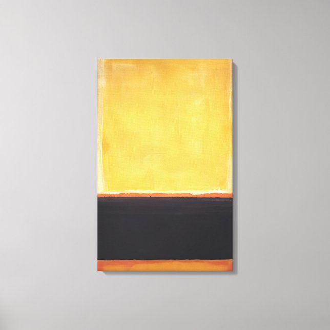 Lienzo Mark Rothko - Amarillo, Carbón, Marrón - 1953 (Anverso)
