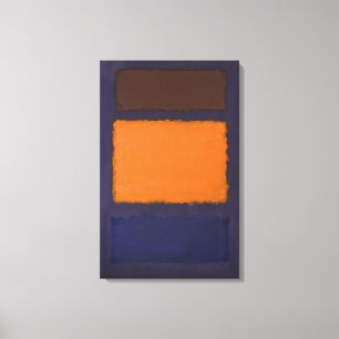 Lienzo Mark Rothko - Brown, Naranja, Blue on Maroon - c.1