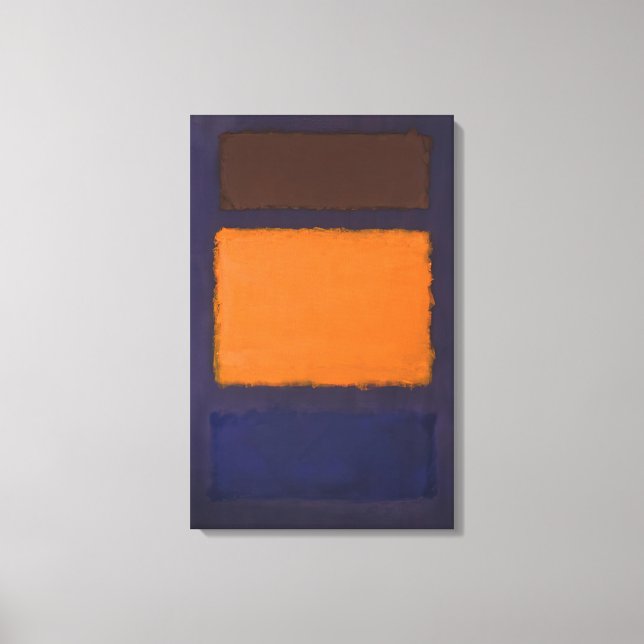 Lienzo Mark Rothko - Brown, Naranja, Blue on Maroon - c.1 (Anverso)