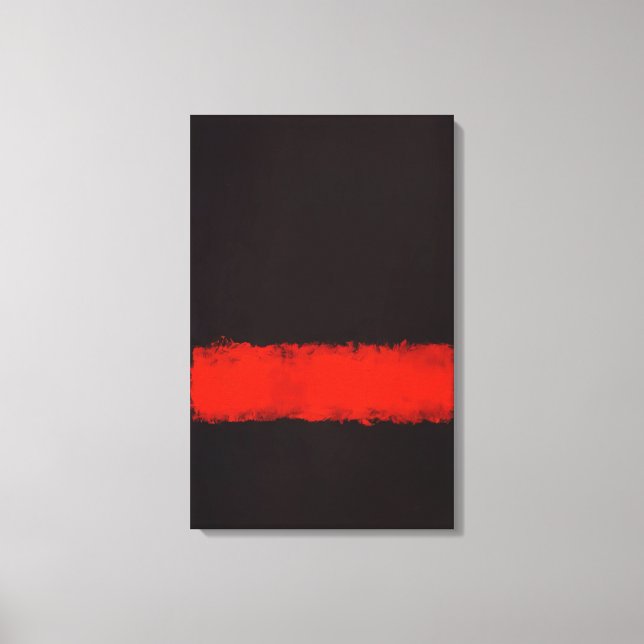 Lienzo Mark Rothko - Negro, Rojo y Negro - 1968 (Anverso)