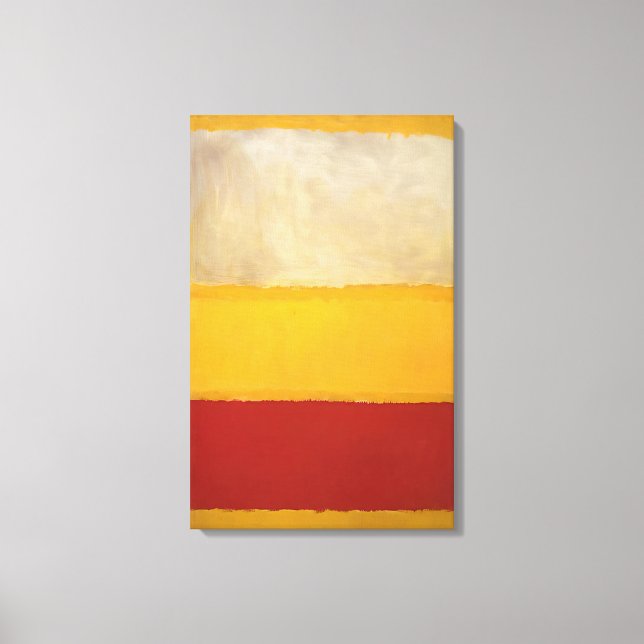 Lienzo Mark Rothko - No. 13 Blanco, rojo en amarillo (Anverso)