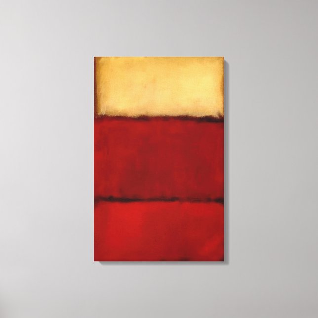 Lienzo Mark Rothko - Rojo - 1964 (Anverso)