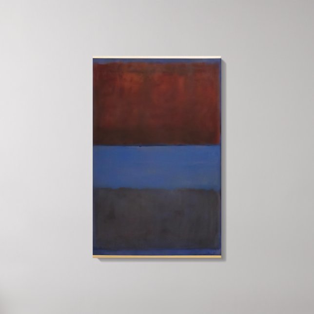 Lienzo Mark Rothko - Rust and Blue Nº 61 - 1953 (Anverso)