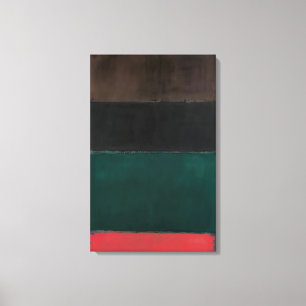 Lienzo Mark Rothko - Sin título Red-Brown, Black, Green, 