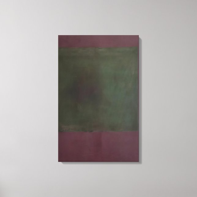 Lienzo Mark Rothko - Verde sin título sobre el marrón - 1 (Anverso)