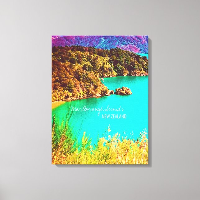Lienzo Marlborough Sounds New Zealand (Anverso)