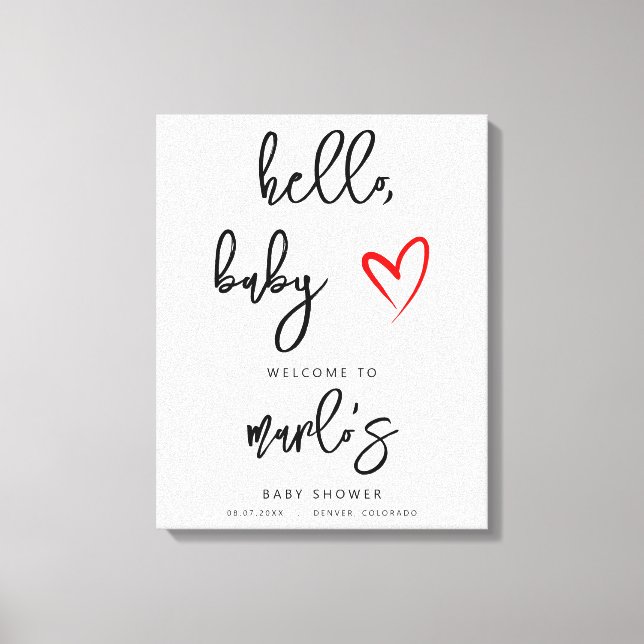 Lienzo MARLO Modern Bohemian Hello Baby (Anverso)