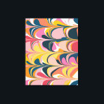 Lienzo Mármol abstracto moderno nadando en rosa y amarill<br><div class="desc">Añade un estilo y un color divertidos a tus paredes con esta impresión de tela de diseño gráfico en forma de mosaico de colores y negrita.</div>
