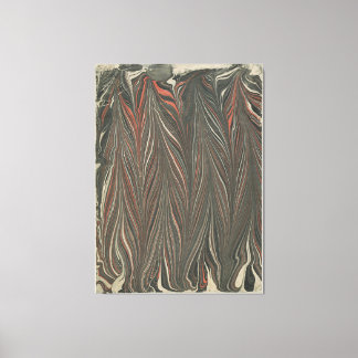 Lienzo Marmorpapier (zurückgezogener Kamm)