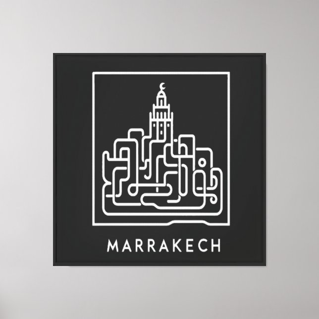 Lienzo Marrakech Artístico: El Alma de Marruecos 2 (Anverso)