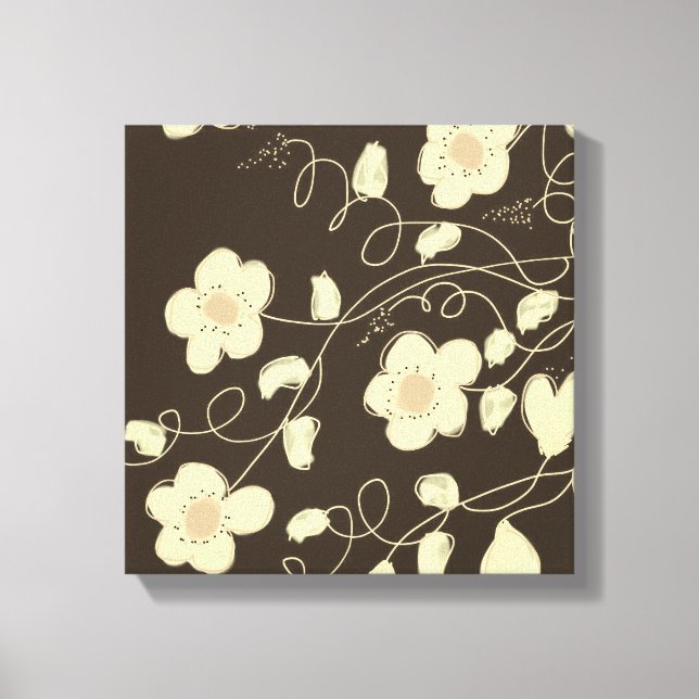 Lienzo Marrón Oscuro Y Crema (Anverso)