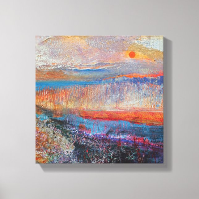 Lienzo Marsh Sunset 2013 (Anverso)