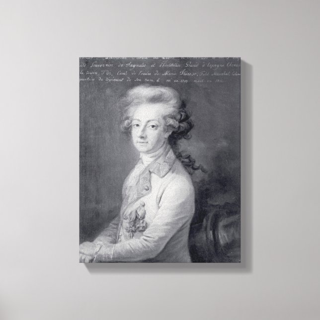 Lienzo Marshal Charles-Joseph Prince de Ligne (Anverso)