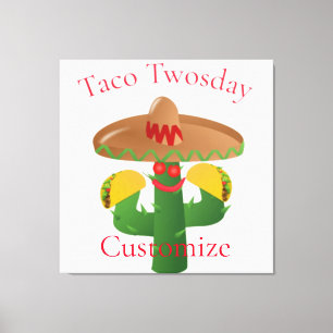 Lienzo Martes Taco Saguaro Cactus Thunder_Cove
