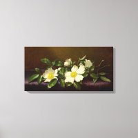 Martin Heade Cherokee Rosas en una tela morada