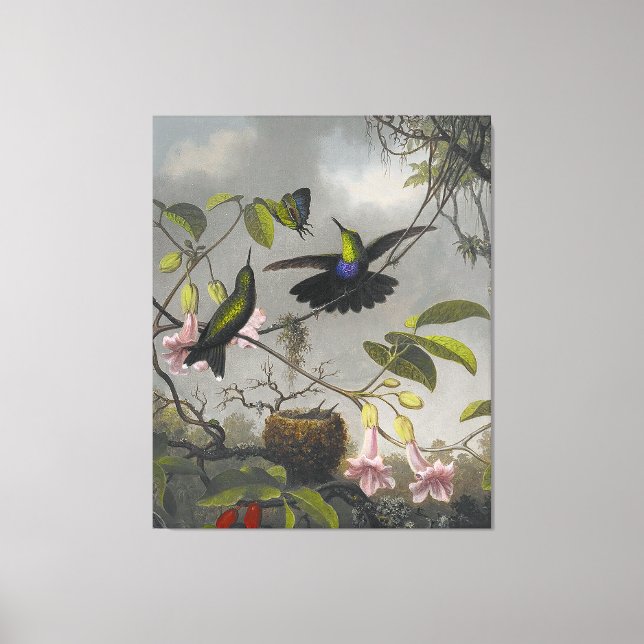 Lienzo MARTIN J. HEADE - Woodnymph de horquilla - 1863-64 (Anverso)