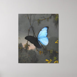 Lienzo MARTIN JOHNSON HEADE - Mariposa morfa azul -