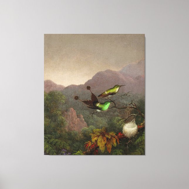 Lienzo MARTIN JOHNSON HEADE - Racket-Tail, Brasil - 1865 (Anverso)