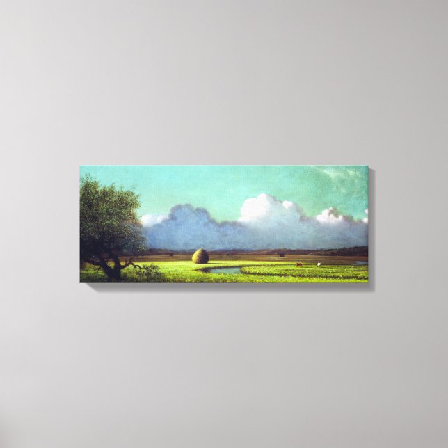Lienzo Martin Johnson Heade Sunlight Shadow Newbury Marsh (Anverso)