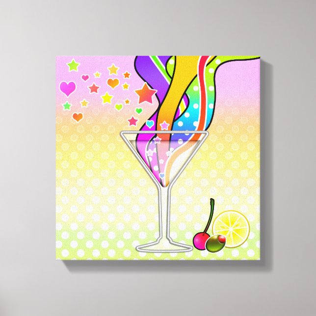 LIENZO MARTINI AL ESTILO POP ART DE LOS SESENTA (Anverso)