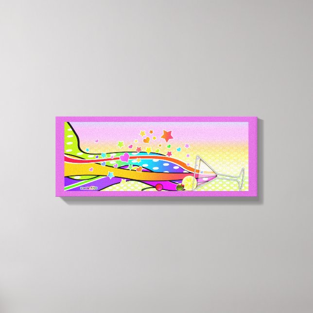 LIENZO MARTINI AL ESTILO POP ART DE LOS SESENTA (Anverso)