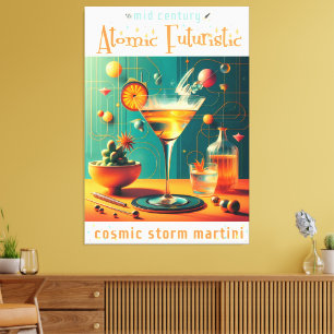 Lienzo Martini Cósmico Futurista Atómico