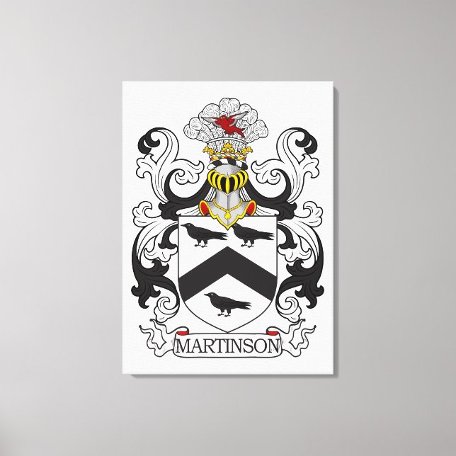 Lienzo Martinson Family Crest (Anverso)
