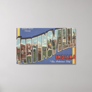 Lienzo Martinsville, Indiana - escenas grandes de la