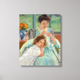 Lienzo Mary Cassatt - Joven Madre Cosiedo